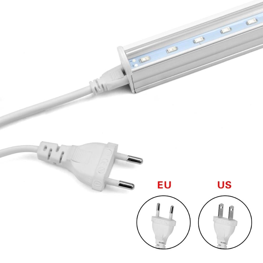 Full Spectrum Led Grow Light T5 Tube EU US Plug LED Phyto Lamps Grow LED Lamp Bar Light Hydroponic Plant Growth Light