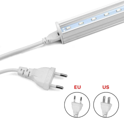 Full Spectrum Led Grow Light T5 Tube EU US Plug LED Phyto Lamps Grow LED Lamp Bar Light Hydroponic Plant Growth Light