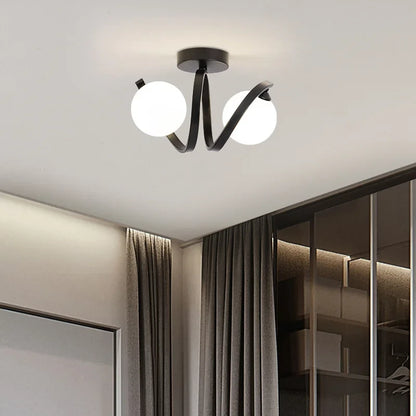 Modern Glass Ceiling Lights Indoor Lighting  Balcony Entryway Cloakroom Fixtures