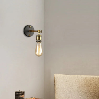 American Single Head Wall Lamp Industrial Style Retro Staircase E27 Wall Lamp