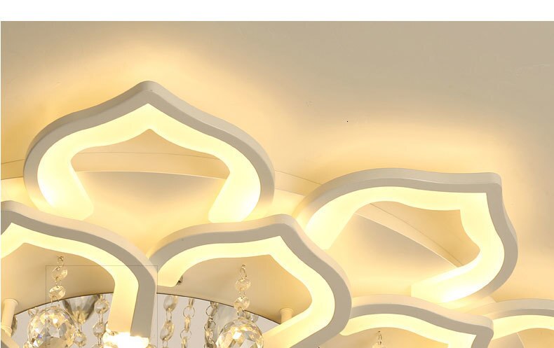 Led Ceiling Lights Living Room For 15-25Square Meters Bedroom With Crystal Remote Control Lamparas Detecho Moderna Home Fixtures