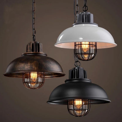American Country Single Head Industrial Style Retro Restaurant Cafe Iron Chandelier