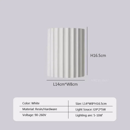 LED Wall Lamp Resin Home Decor Wall Light Luxury  Wall Sconce For Living Room Hallway Lamp