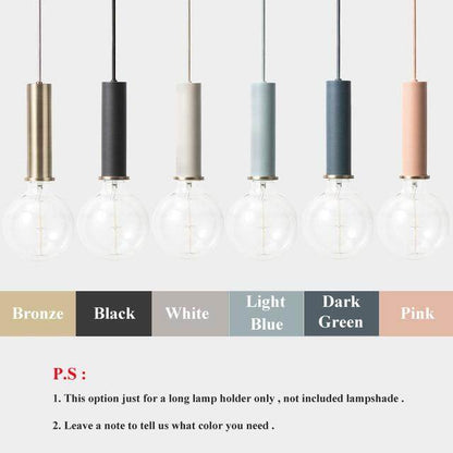Modren Simple Pendant Lights DIY Nordic E27 Hanging Pendant Lamps Restaurant Bar Living Room Bedside Lighting Fixtures Luminaire