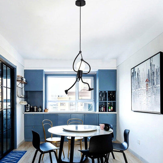 Creative Art Iron LED Pendant Lamp  Living Room Bedroom Aisle Corridor Lighting Cord Adjustable Hanging Lamp