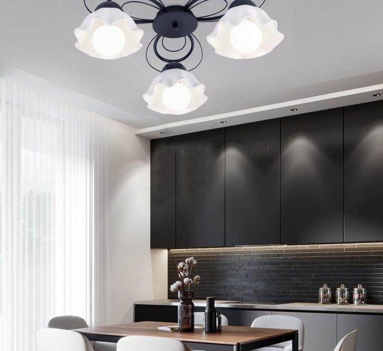 LED Pendant Lights Verlichting Plafond Living Room Bedroom Ceramic Lampshade Ceiling Lighting Lamparas Led De Techo Moderna
