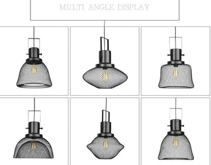 American Retro Iron Mesh Chandelier