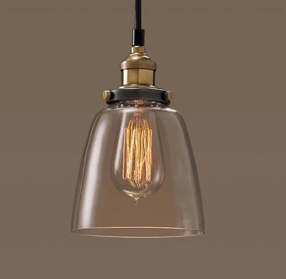 Vintage Pendant Lights Glass Pendant Lamps Loft Industrial Hang Lamp Smoky Grey Lamparas De Techo Colgante Modern Lustre Pendent