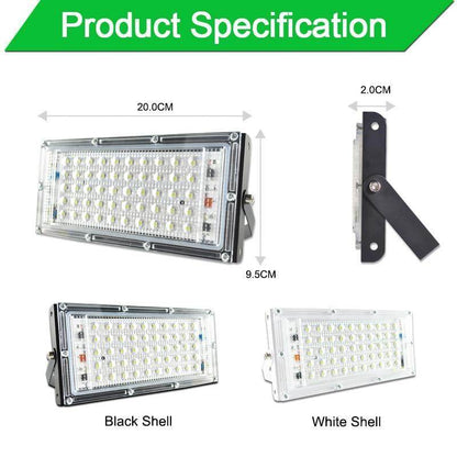 LED Flood Light 50W 100W RGB led Floodlight AC LED street Lamp waterproof IP65 outdoor Lighting led cob spotlight