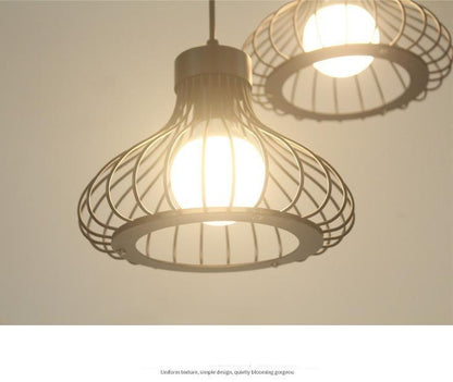 Retro Iron Chandelier Restaurant Bar Chandelier Creative Black Iron Wire Chandelier