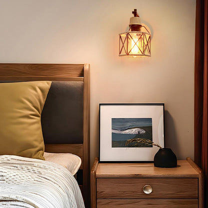 Modern Wood Wall Lamps Vintage Sconce Wall Lights Fixture E27 Bedside Retro Lamp Industrial Dining Room Bedroom Lighting