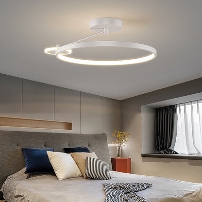 New Bedroom LED Ceiling Lamp Intelligent Remote Control Personality Circular Design Aisle Corridor Indoor Lighting