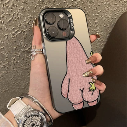 Hot S-SpongeBobs Pinch Butt Couple Phone Case For iPhone 17 16 Pro Max Case 15 14 13 12 11 Pro XR X XS Max 8 7 TPU Shockproof Cover