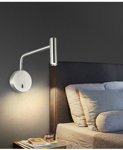 ZEROUNO led wall light wall lamp arm swivel home modern decor bedroom switch LED 3W reading light bedside indoor home interior