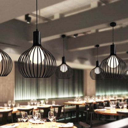 Retro loft simple Pendant Lamp Modern E27 Pendant Lights For Bedroom Hanging Lamp Nordic Metal Lampshade LED Bulb Kitchen Light