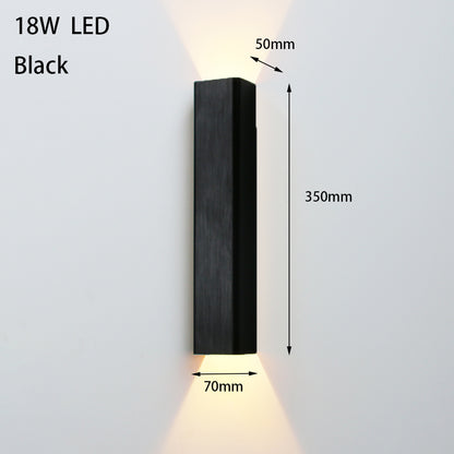 12W 18W LED Indoor Wall Lamp Modern Aluminum Home Lighting Sconces Bedroom Living Room Aisle Corridor Decoration LED Wall Light