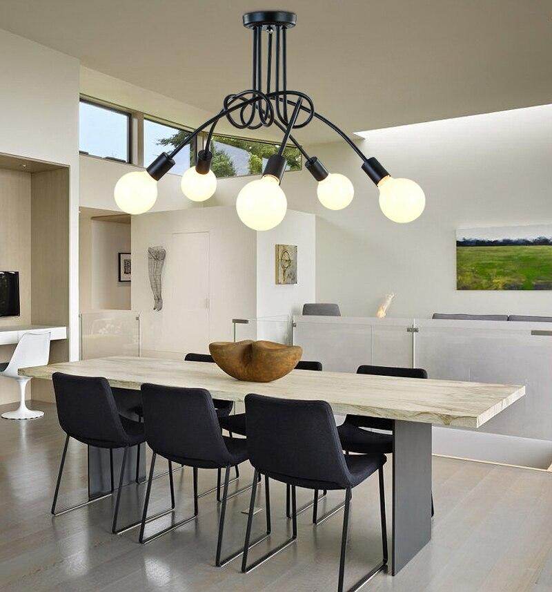 Industrial Style Bedroom Living Room Simple Study Dining Room Lamp Shop Cafe Loft Creative personality LED ceiling lamp