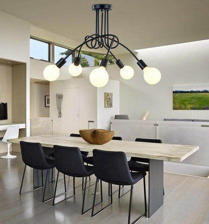 Industrial Style Bedroom Living Room Simple Study Dining Room Lamp Shop Cafe Loft Creative personality LED ceiling lamp