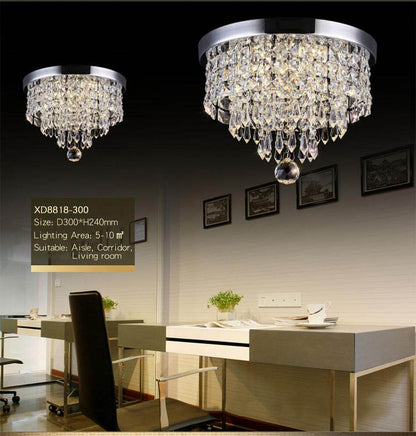 Modern Crystal Pendant Lights LED Corridor LED Pendant Crystal Lights Living Room Crystal Pendant lamp