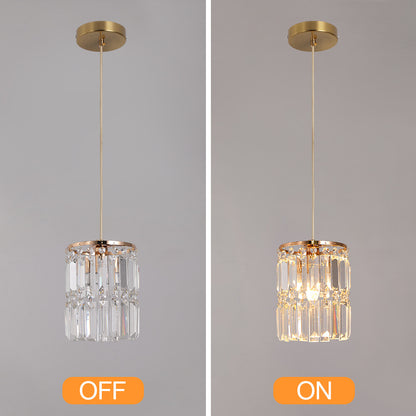 Nordic LED Gold Pendant Hanging Light Crystal Ceiling Lamps Modern Chandelier Lustre Dining Table Kitchen Island Decor Fixtures