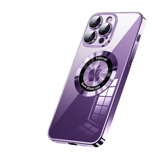 Electroplated TPU Magnetic Phone Case For iPhone 17 16 15 Pro Max 14 Pro Max Plus Case Silicone Soft Cases For iPhone 13 12 14 15 Pro Back Cover