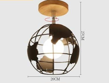 E27 5W Iron Ceiling Lamp Shade Pendant Light Covers and Shades Triangle Metal Ceiling Lamp