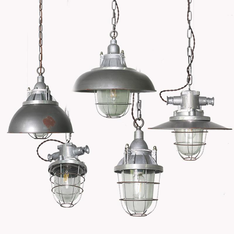Retro loft creative American Rural aluminum nostalgic Chandelier