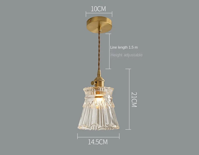 Modern Glass Pendant Light for Bedroom Kitchen Dining Room Hanging Lamp Flower Luminaire Chandelier Nordic Lighting Cafe Bar