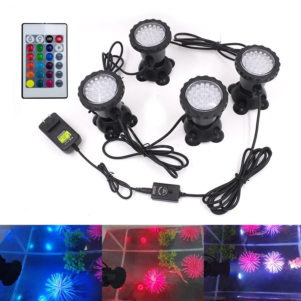 Waterproof LED Underwater Lights Lamp RGB Underwater Spot Light for Swimming Pool Fountains Pond Water Garden Aquarium Light