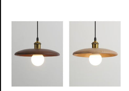 Nordic Solid Wood Lamp Restaurant Chandelier Single Head Art