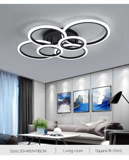 acrylic room modern nordic pendant hanging living room led light bedroom lamp color changing lights led chandelier lighting