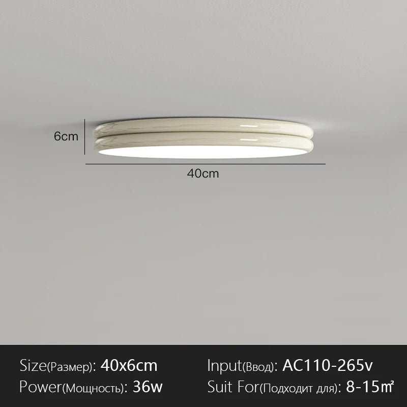 Modern Flat Ceiling Light Chandelier for Living Dining Room Bedroom Down Lighting