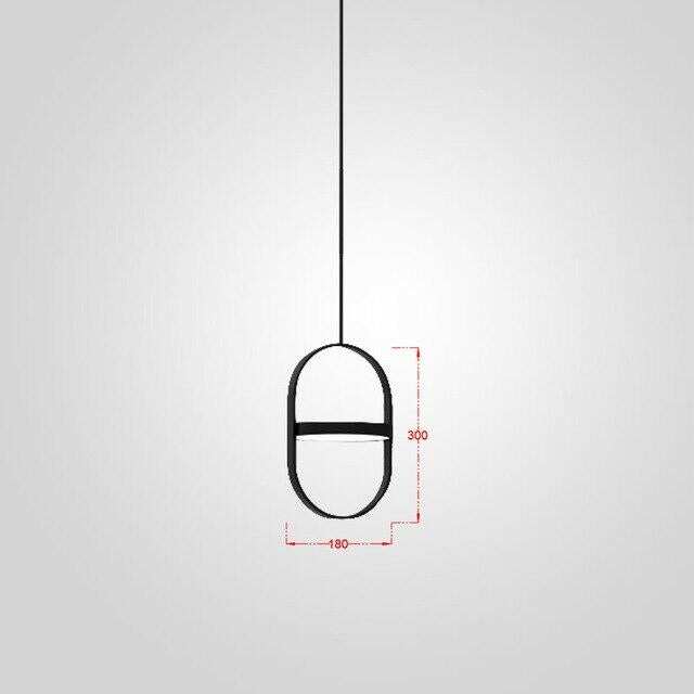 Nordic Modern Geometry Simple Rotary Pendant Lights Designer luminarias Circular Hanging Lamp Bar Bedside Light Fixtures