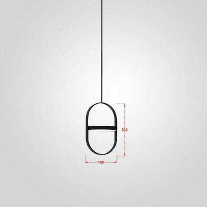 Nordic Modern Geometry Simple Rotary Pendant Lights Designer luminarias Circular Hanging Lamp Bar Bedside Light Fixtures