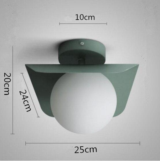 Creative Ceiling Lamp Contracted LED Glass Iron Indoor Light Decorate Lighting Restaurant   Modern Light Fixture