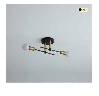 Nordic Room Bedroom Bedside Lamp Aisle Copper Ceiling Lamp
