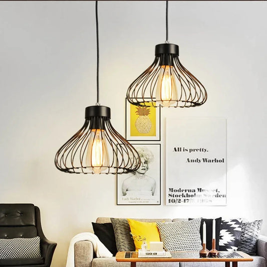 Flush Mount  Ceiling Down Light Retro Pendant Lamp  Black Walkway Kitchen Home Decor