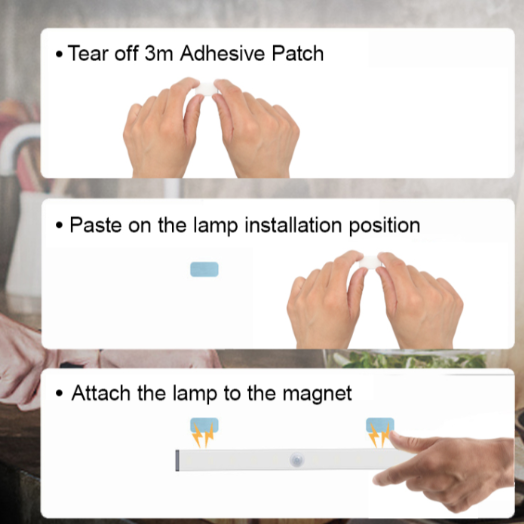 LED Indoor Wall Lamp PIR Motion Sensor Light AA Battery Power sconce Night Lamp applique murale luminaire kitchen Stairs Closet