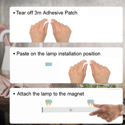 LED Indoor Wall Lamp PIR Motion Sensor Light AA Battery Power sconce Night Lamp applique murale luminaire kitchen Stairs Closet