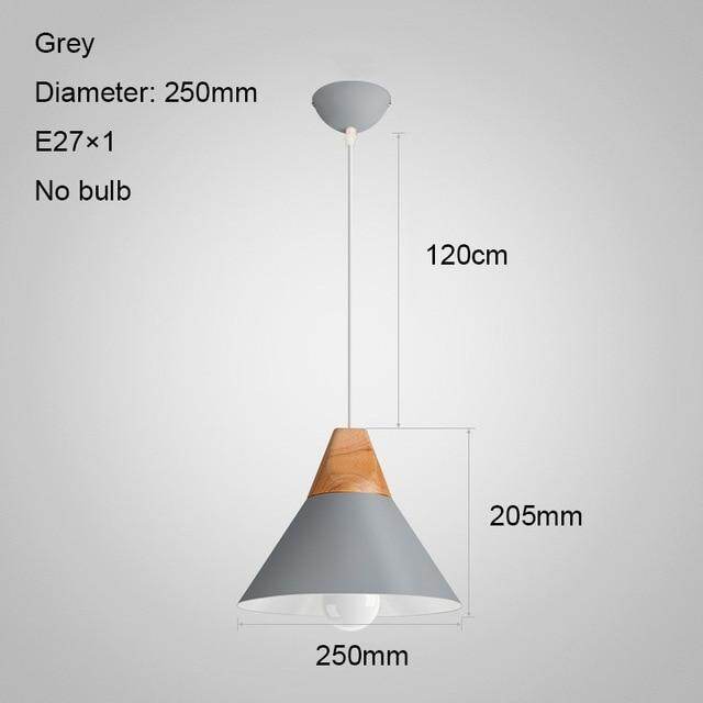 Nordic LED Pendant Lights Dining Room Pendant Lamp Modern Colorful Restaurant Kitchen Coffee Bedroom Loft Hanglamp Wood E27