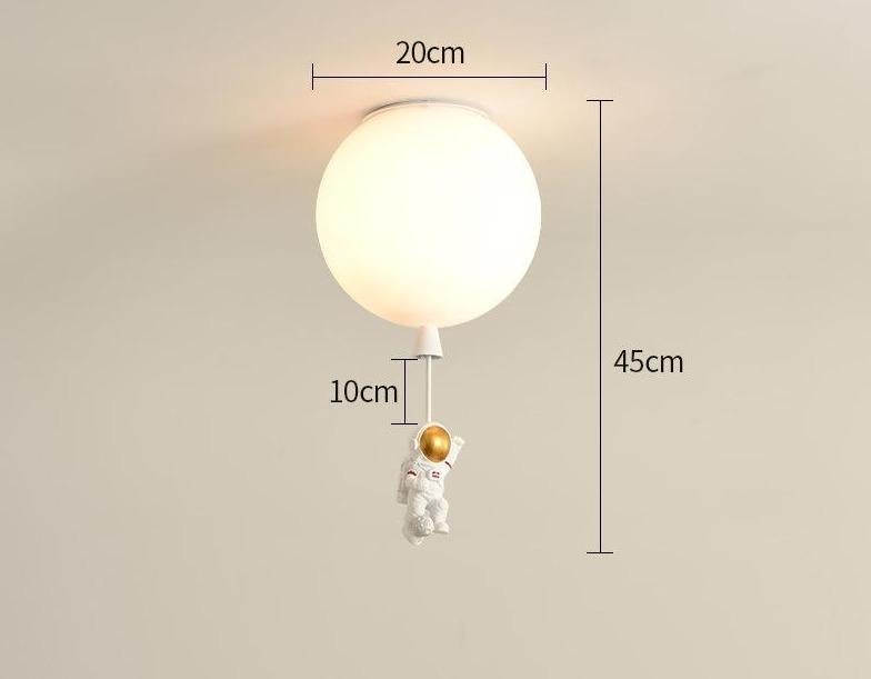 Creative Astronaut Children's Room Lamp Bedroom Ceiling Lamp