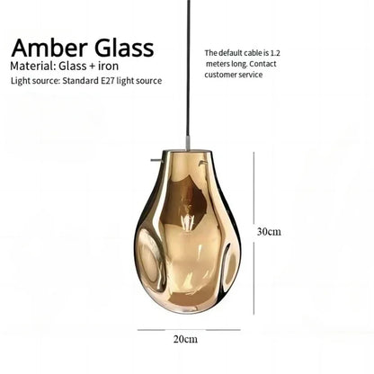 Nordic Pocket Glass Chandelier Table Dining Kitchen Island Pendant Lights Decor Lighting Suspension Design