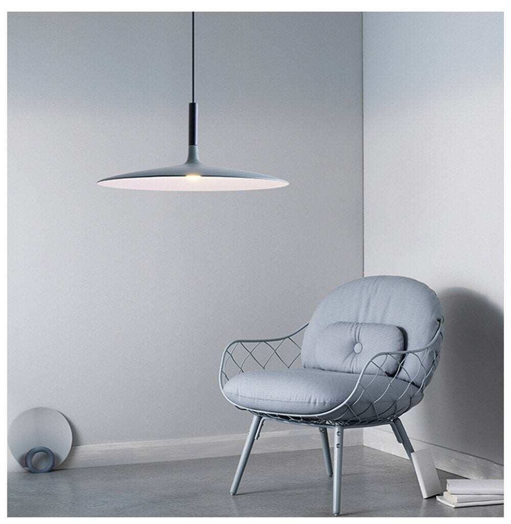 LED Saucer Pendant Lights Hanging Lamp Cement Hanglamp Nordic Retro Living Room Light Fixtures Decorative Lighting