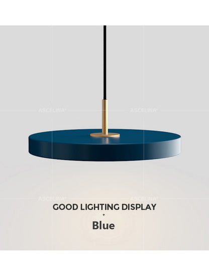Nordic LED Pendant Light Macaron Disc LED Pendant Lamp Warm Light Warm Light Decoration Fixtures Acrylic