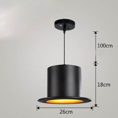 Modern Attractive Pendant Lamps England Hat Lamp Coffeeshop Bar Bedroom Lights