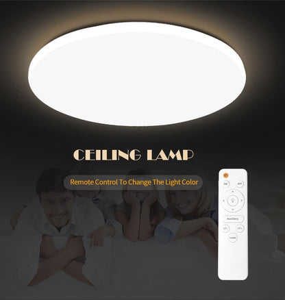 Modern LED Ceiling Light Lighting Fixture Lamp Surface Mount Living Room Bedroom Bathroom Remote Control Home Decoration Kitchen