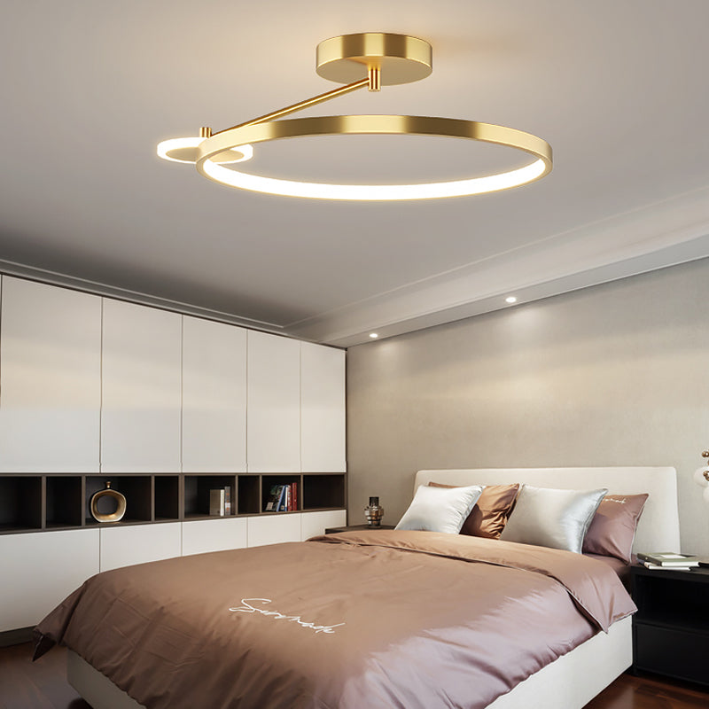 New Bedroom LED Ceiling Lamp Intelligent Remote Control Personality Circular Design Aisle Corridor Indoor Lighting