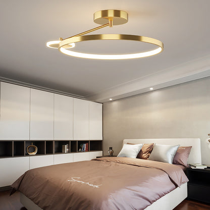 New Bedroom LED Ceiling Lamp Intelligent Remote Control Personality Circular Design Aisle Corridor Indoor Lighting