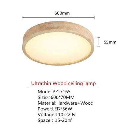 LED Ceiling Light Modern Lamp Panel Living Room Round Lighting Fixture Remote Control