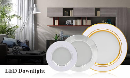 Led Downlights  Led Ceiling Light 5W 9W 12W Recessed Down light Round Led Panel Light 15W 18W LED Spot light Indoor Lighting